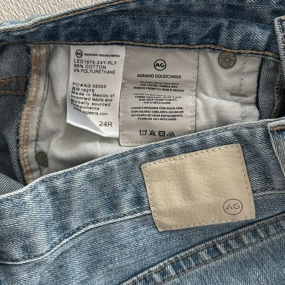 AG Adriano Goldschmied Light Blue Distressed Boyfriend Jeans - Picture 5 of 9